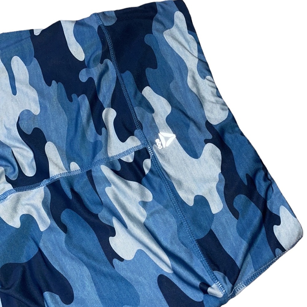 🦋Reebok Blue Camouflage Leggings, Size Large - Picture 7 of 12